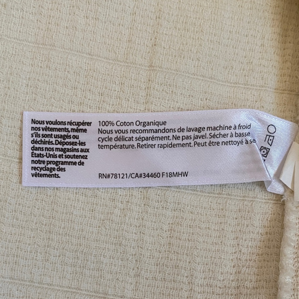 EILEEN FISHER 100% Cotton Cream Utility Jacket - Picture 8 of 9